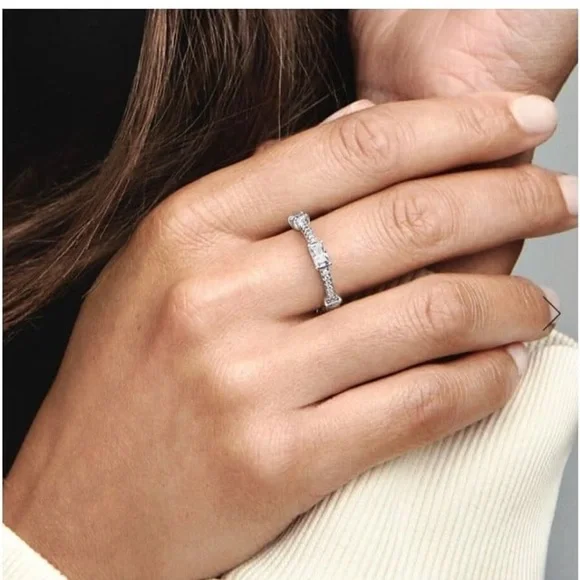 Pandora rectangular bars Ring - Picture 3 of 4